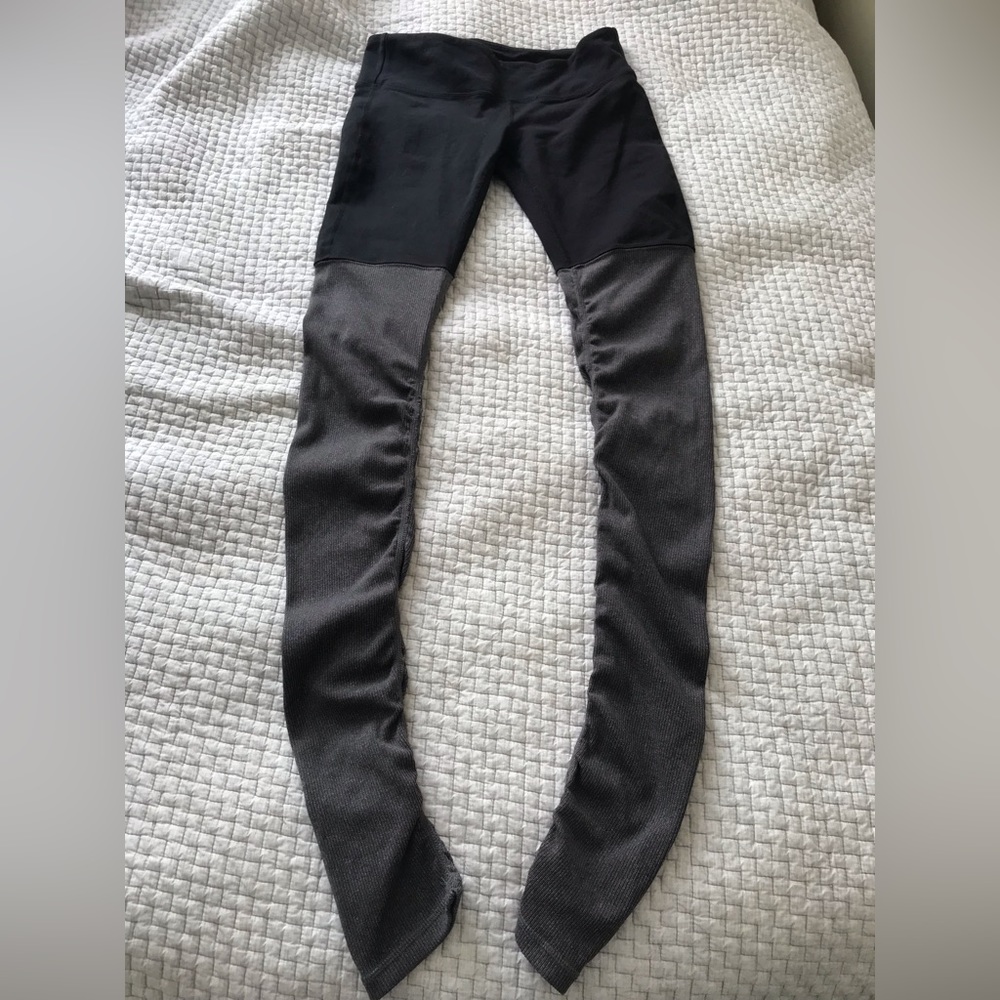 Alo Gray / Black Yoga Pants Size M RN 87370 CA 00803 VN 3158